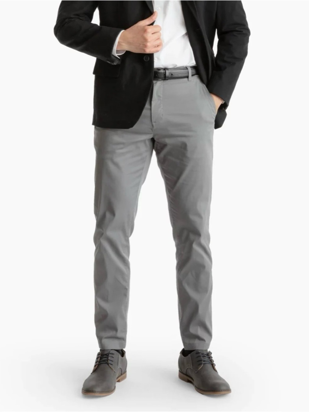 Men’s Birddogs Boomstick Gray Performance Golf Slim Fit Chino Pants Size 28x30
